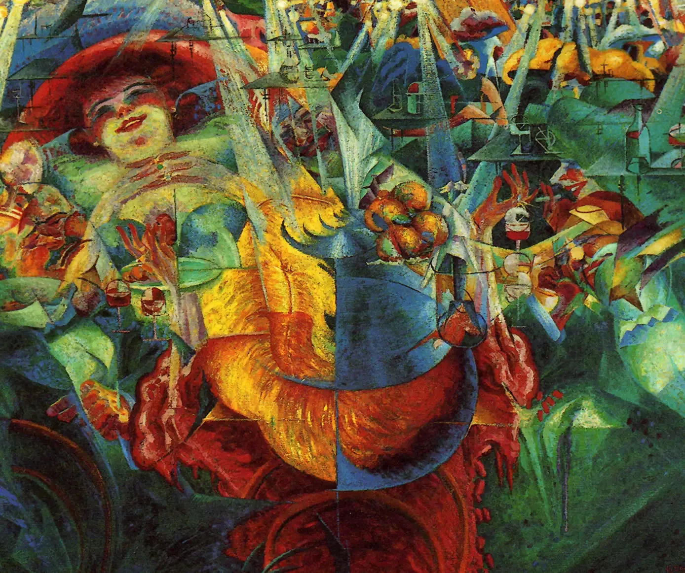 Rire - Umberto Boccioni image 1 copie peinte à la main à l’huile