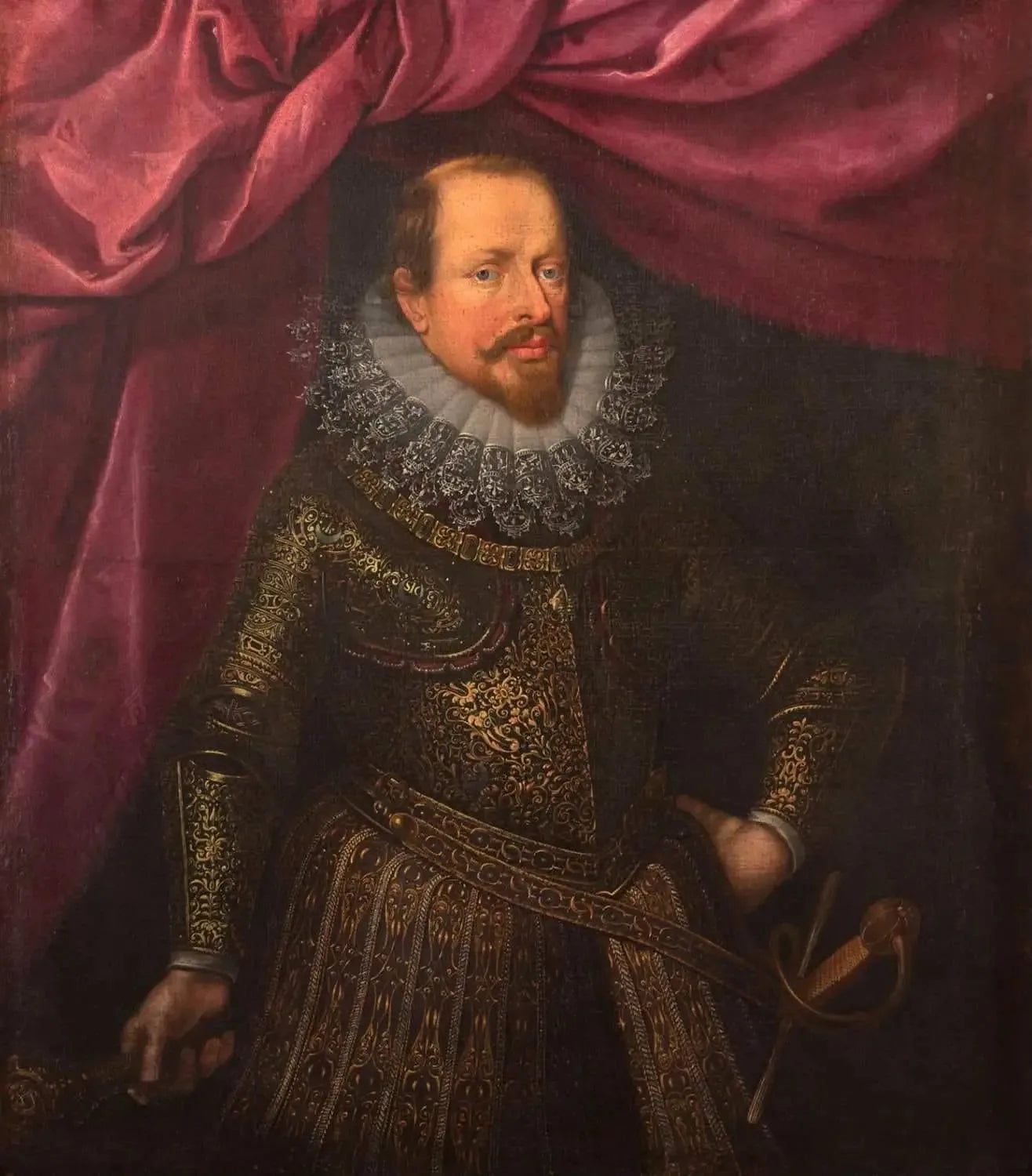 Ritratto del duca Vincenzo I Gonzaga - Frans Pourbus the Younger image 1 reproduction de peinture à l’huile