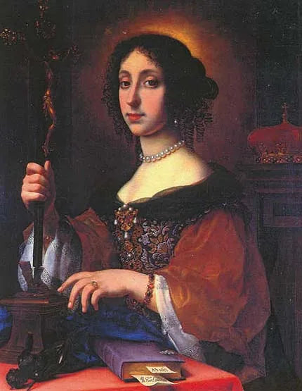 Ritratto dell'Arciduchessa Claudia come Galla Placidia - Carlo Dolci