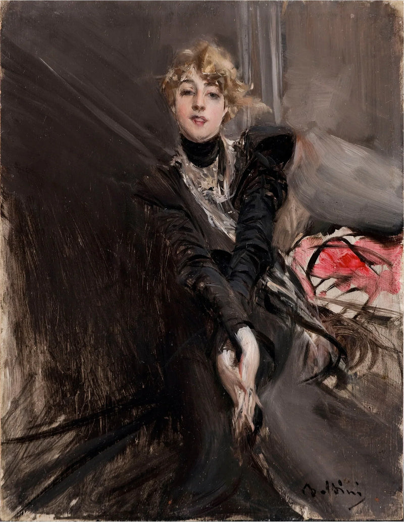 Ritratto dell'attrice Jeanne Renouardt - Giovanni Boldini