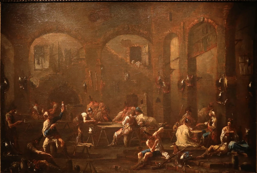 riunione di soldati e di picaros - Alessandro Magnasco