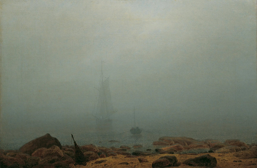 Rivage dans le brouillard - Caspar David Friedrich