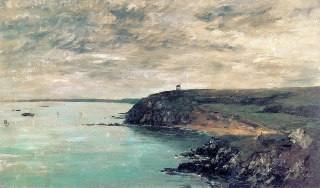 Rivage de Portrieux, Côtes-du-Nord - Eugène Boudin image 1 reproduction réalisée par Alpha Reproduction