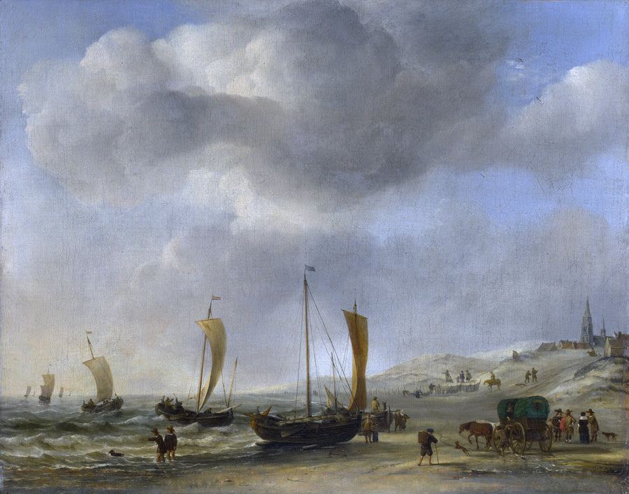 Le rivage de Scheveningen - Willem Van de Velde le Jeune