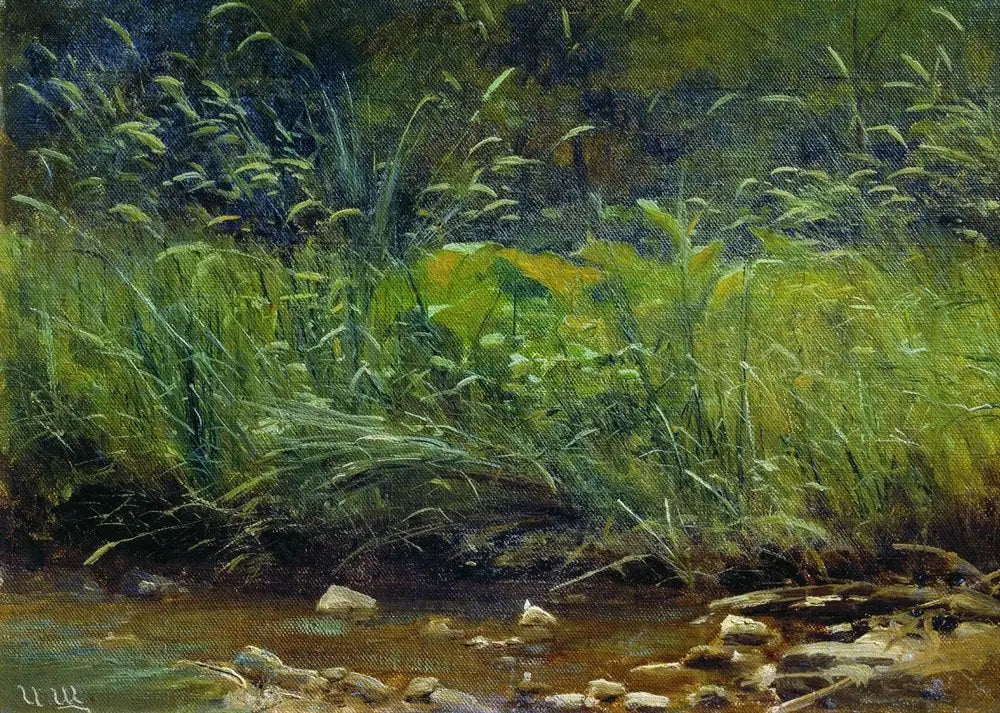 rive de l'étang - Ivan Chichkine image 1 tableau peint à l’huile sur toile