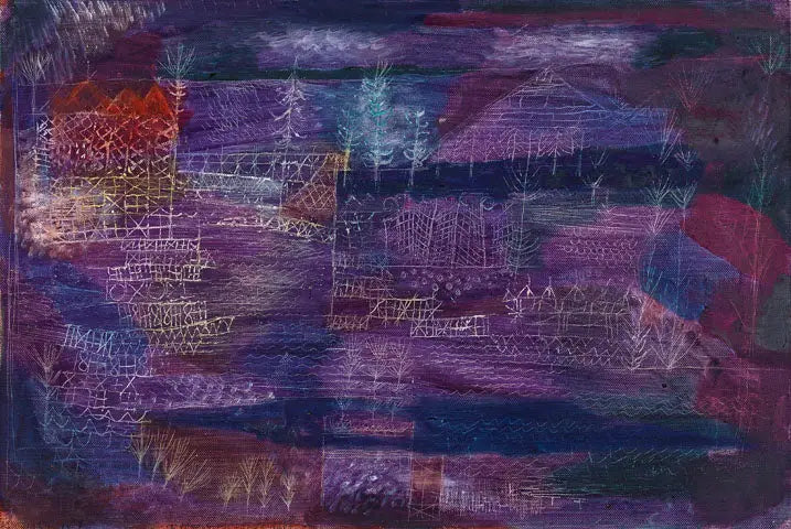 River Construction Landscape - Paul Klee image 1 copie de tableau peinte à la main