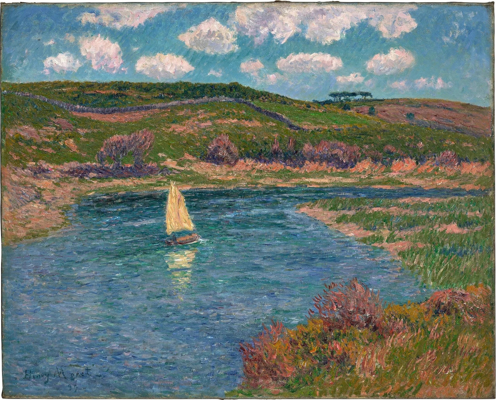 Rivière de Pont-Aven, Finistère - Henry Moret image 1 reproduction d’œuvre d’art à l’huile
