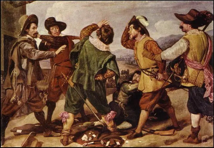Rixe de soldats devant l’ambassade d’Espagne - Diego Velázquez image 1 reproduction artisanale de tableau