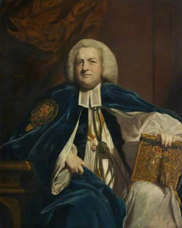 Robert Hay Drummond, 1711 - 1776. Archevêque d'York - Joshua Reynolds image 1 copie de tableau peinte à la main