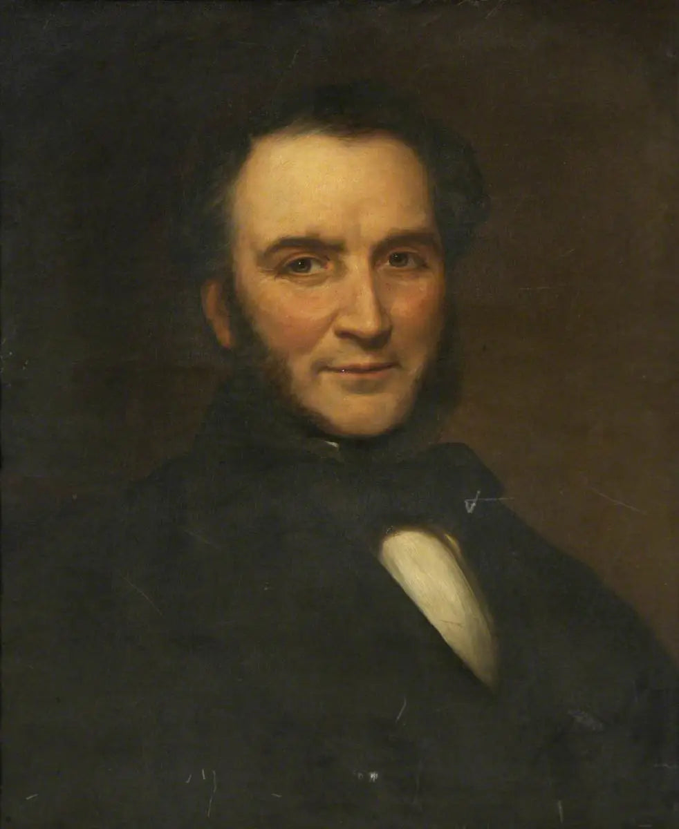 Robert Hodge (1810–1890), 1er ingénieur municipal de Plymouth (1854–1878) - Fitz Henry Lane image 1 copie peinte à la main à l’huile