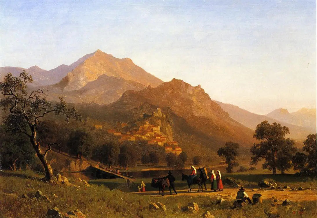 Rocca de Secca - Albert Bierstadt image 1 reproduction de peinture à l’huile