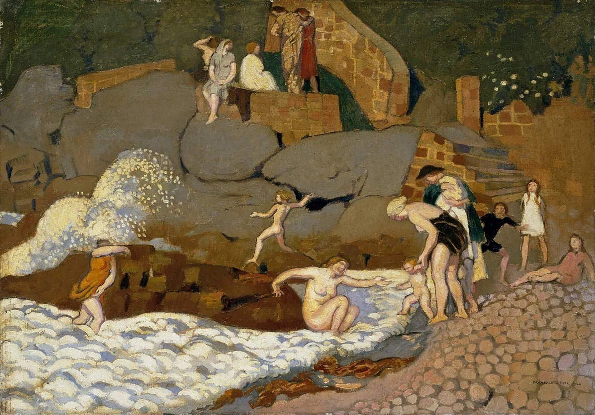 Rocher de Trestrignel - Maurice Denis image 1 copie peinte à la main à l’huile