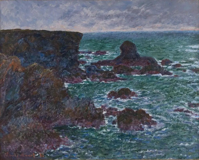 Rocher du Lion, rochers à Belle-Île - Claude Monet