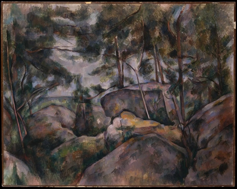 Rochers à Fontainebleau - Paul Cézanne
