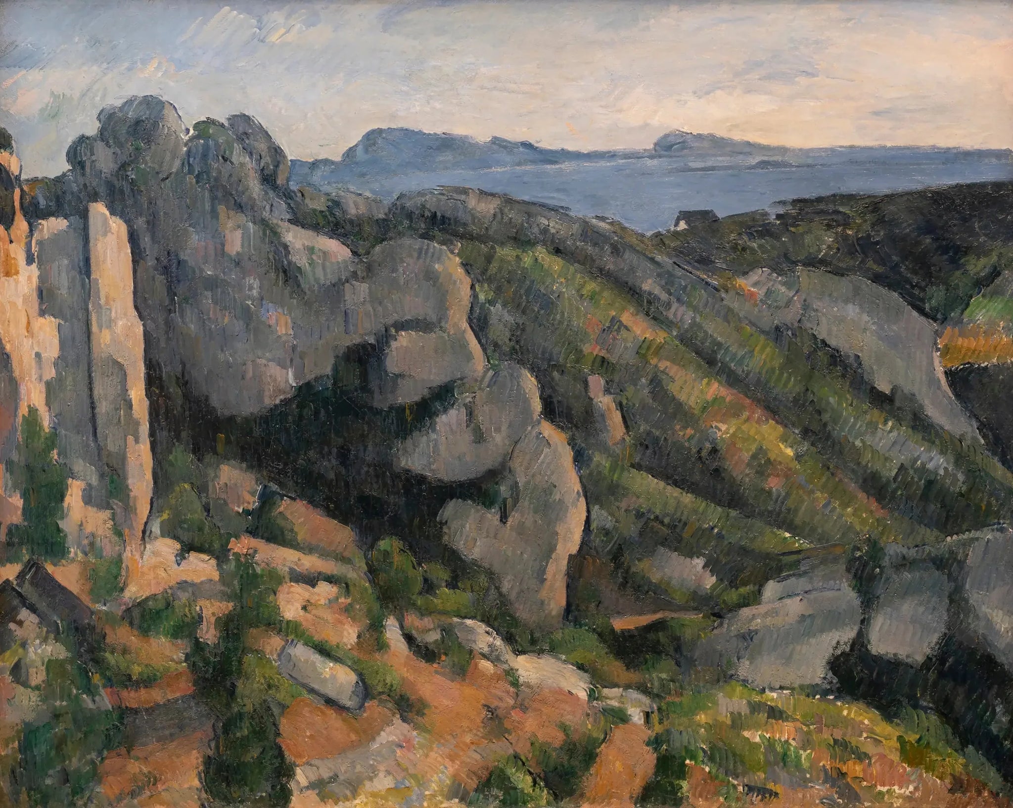 Rochers à l'Estaque - Paul Cézanne image 1 reproduction d’œuvre d’art à l’huile