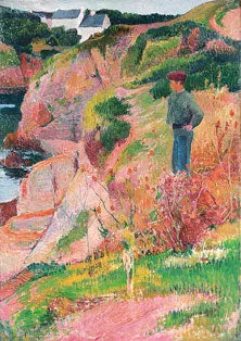 Rochers au bord de l'Aven - Henry Moret image 1 copie de tableau peinte à la main