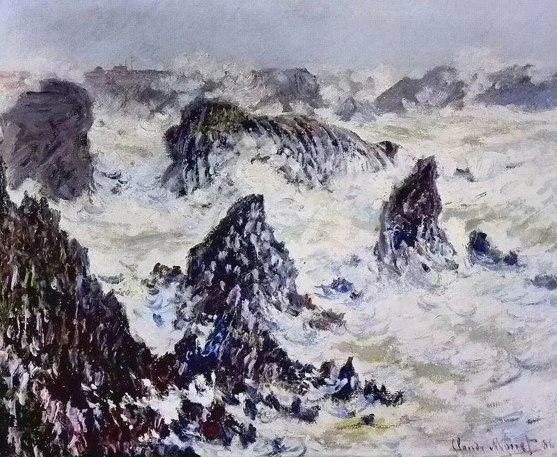Les Rochers de Belle-Ile W1100 - Клод Моне