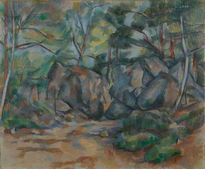 Rochers dans le bois - Paul Cézanne