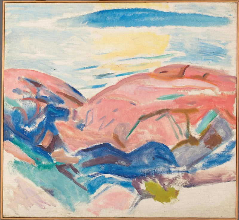 Rochers rouges - Edvard Munch