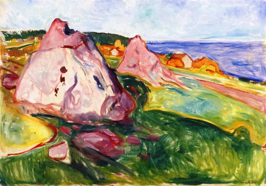 Rochers rouges près d'Åsgårdstrand - Edvard Munch