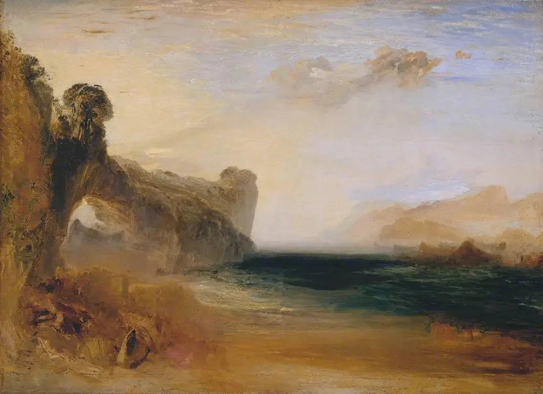 Rocky Bay with Figures - J. M. W. Turner image 1 tableau peint à l’huile sur toile