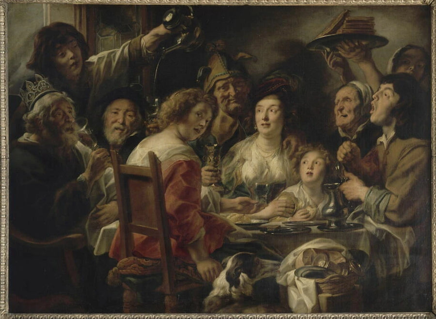 Le roi boit, ou Repas de famille le jour de la fête des Rois - Jacob Jordaens