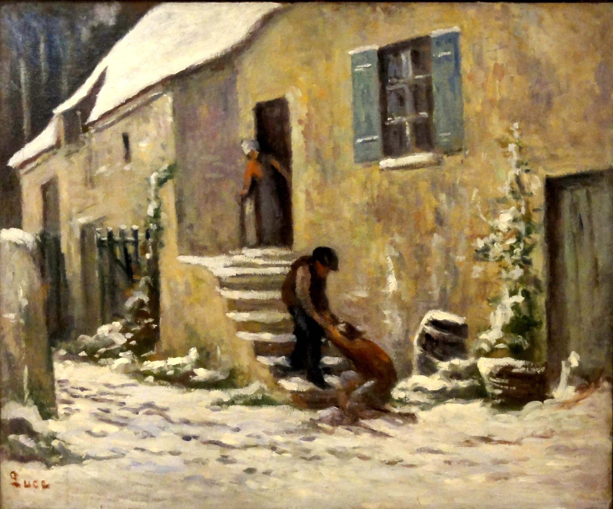 Rolleboise, le retour de l'enfant prodigue - Maximilien Luce image 1 reproduction réalisée par Alpha Reproduction