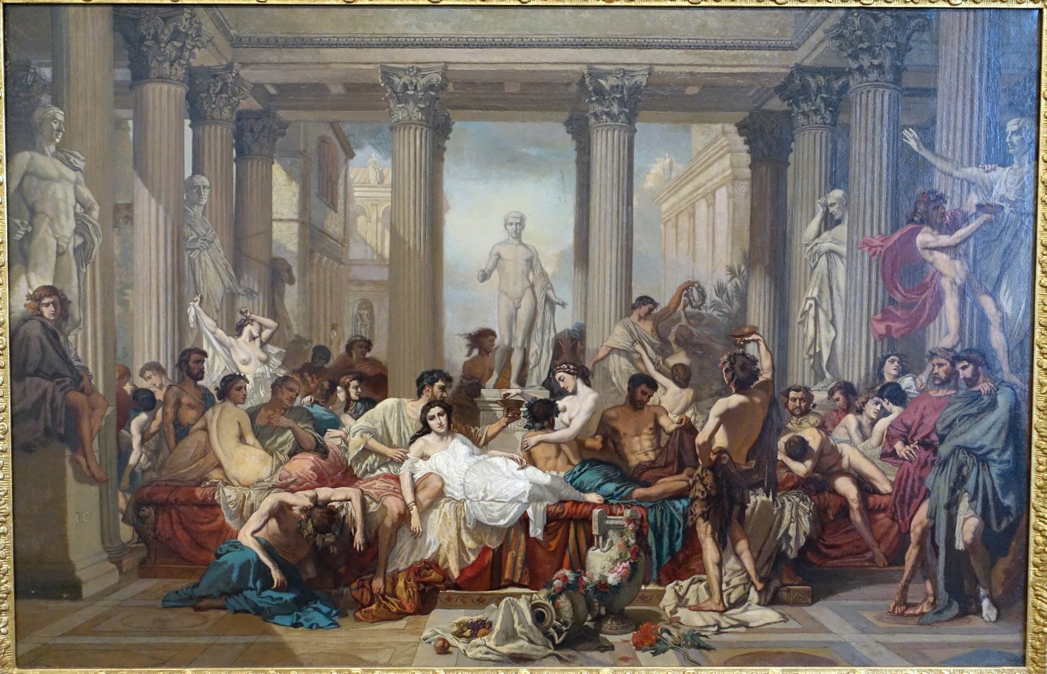 Romains de la décadence - Thomas Couture image 1 reproduction de peinture à l’huile