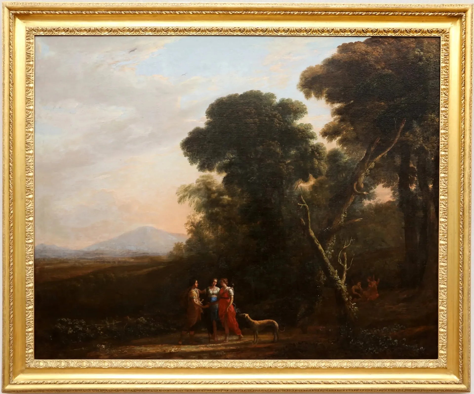 Roman Ideal Landscape with Cephalus, Procris, and Diana - Claude Lorrain image 1 reproduction d’œuvre d’art à l’huile