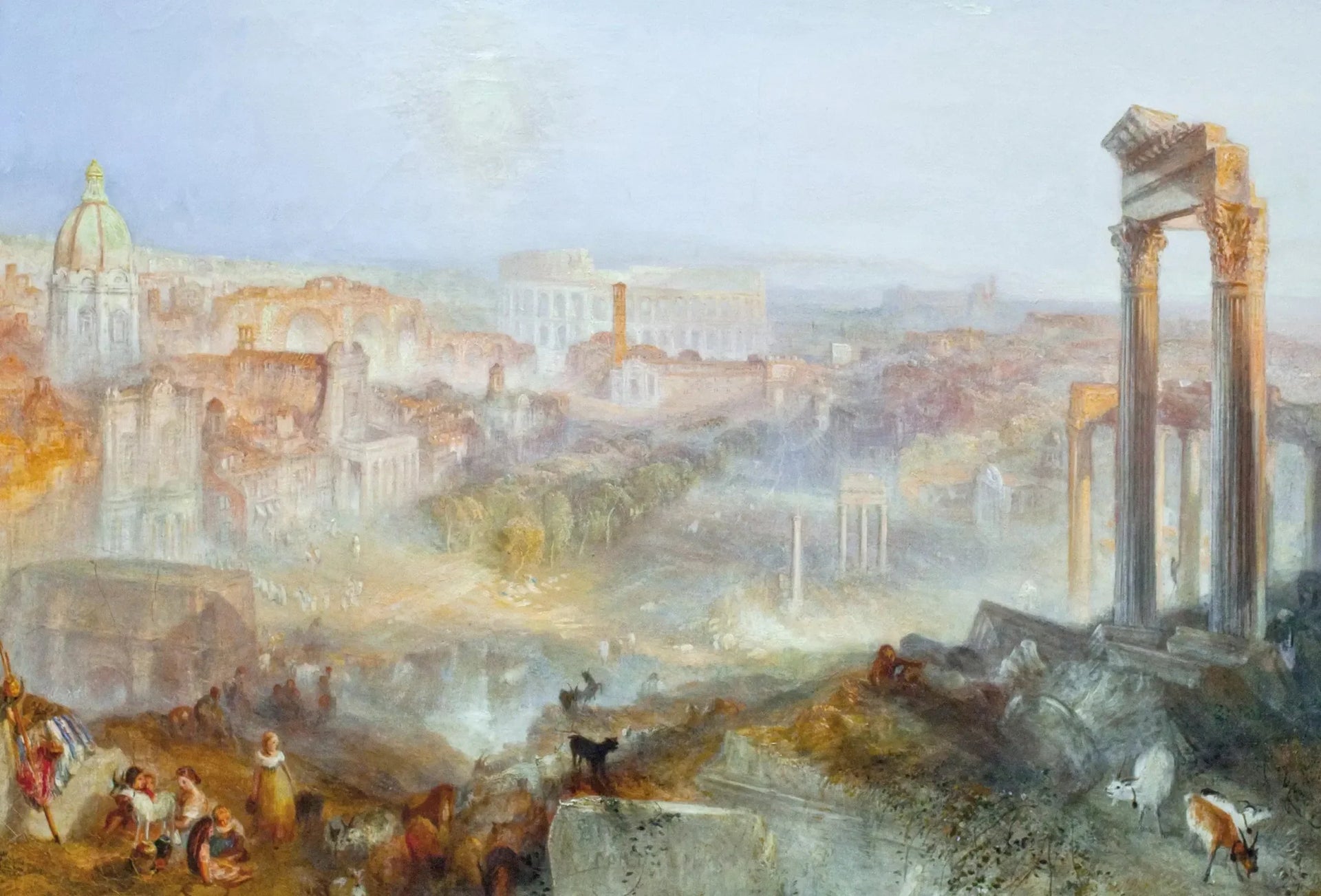 Rome Moderne – Campo Vaccino - J. M. W. Turner image 1 reproduction de peinture à l’huile