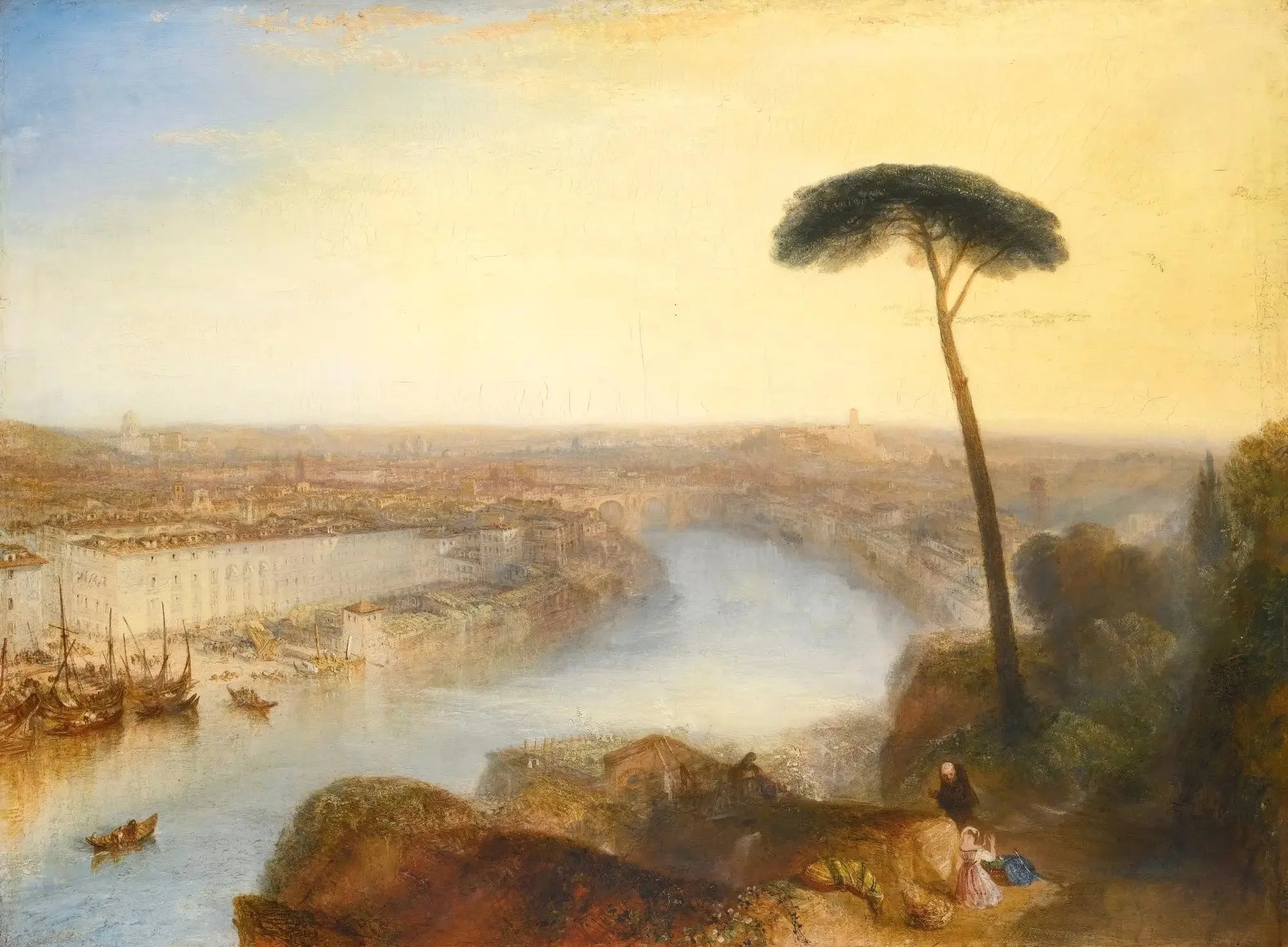 Rome, vue de l'Aventin - J. M. W. Turner image 1 reproduction de peinture à l’huile