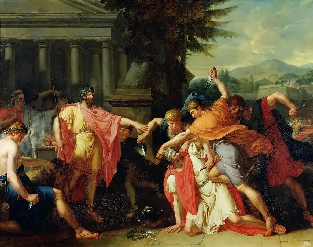 Romulus faisant tuer Tatius - Anne-Louis Girodet image 1 reproduction réalisée par Alpha Reproduction