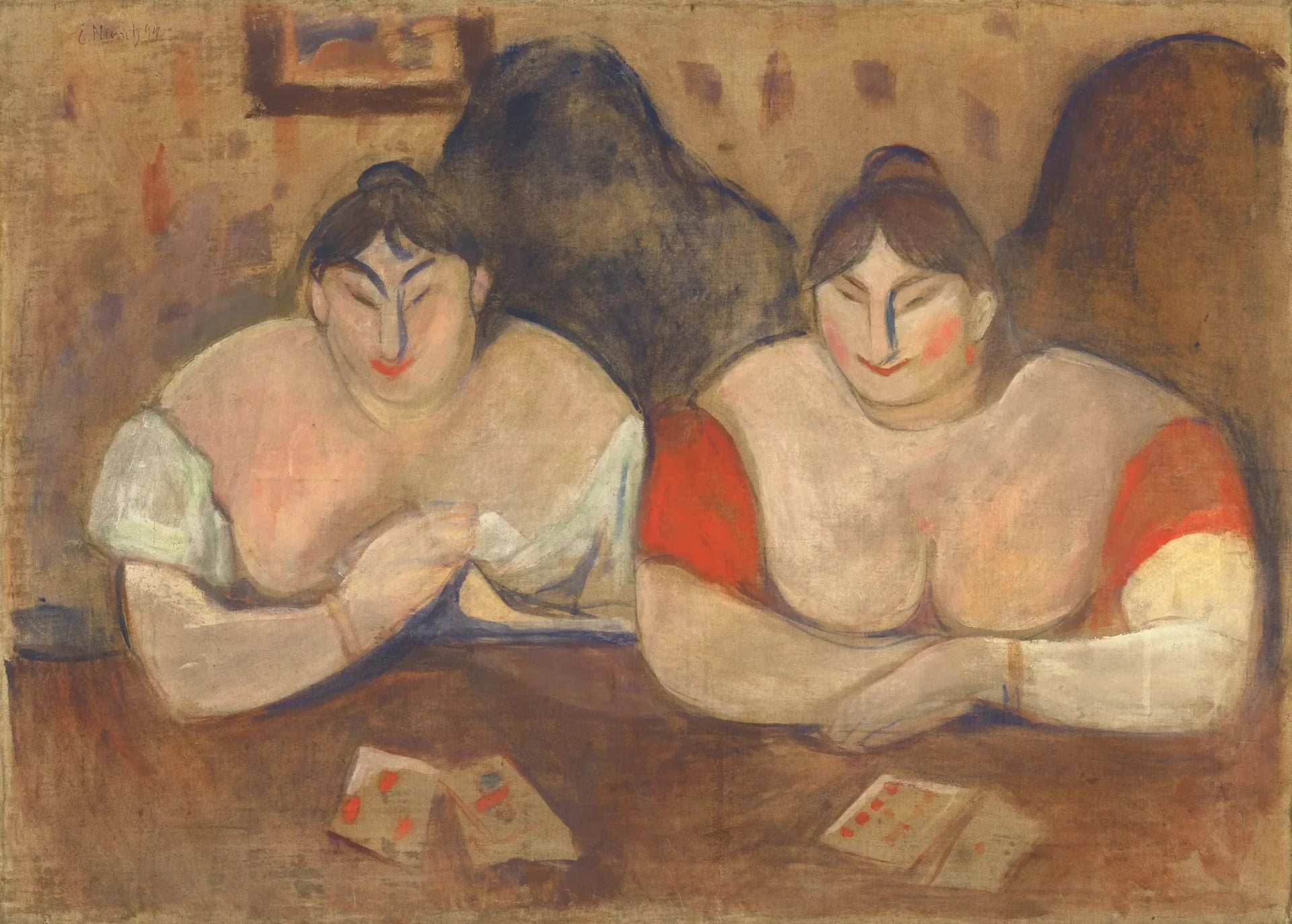 Rosa et Amélie - Edvard Munch image 1 reproduction réalisée par Alpha Reproduction