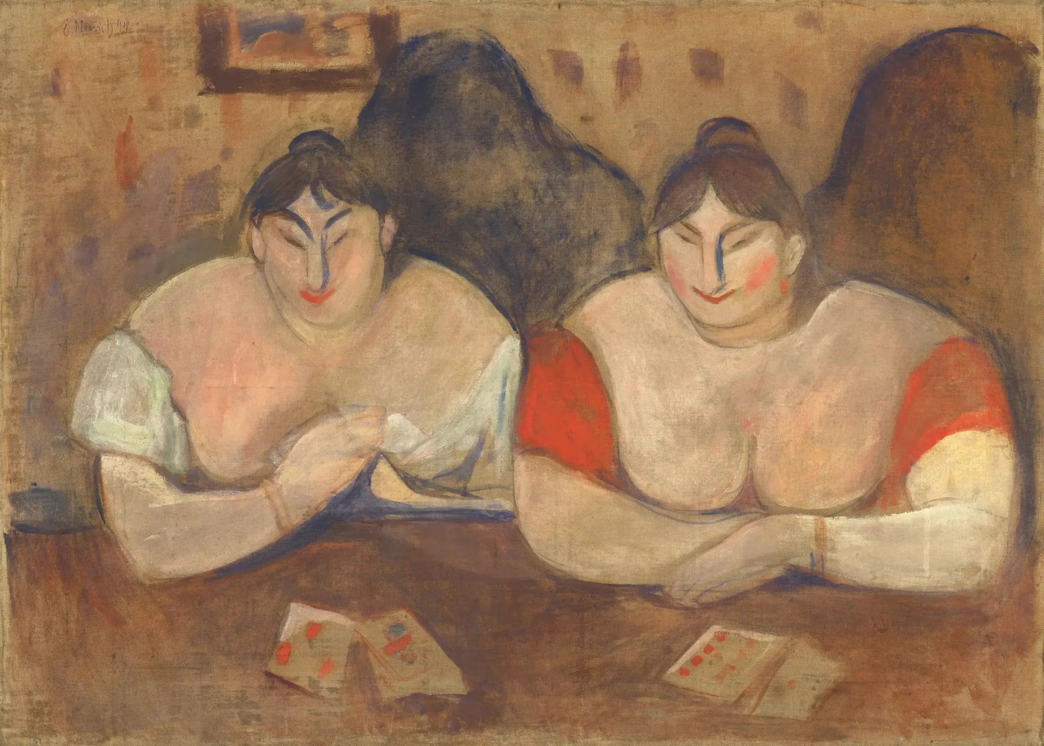 Rosa et Amélie - Edvard Munch image 1 reproduction réalisée par Alpha Reproduction