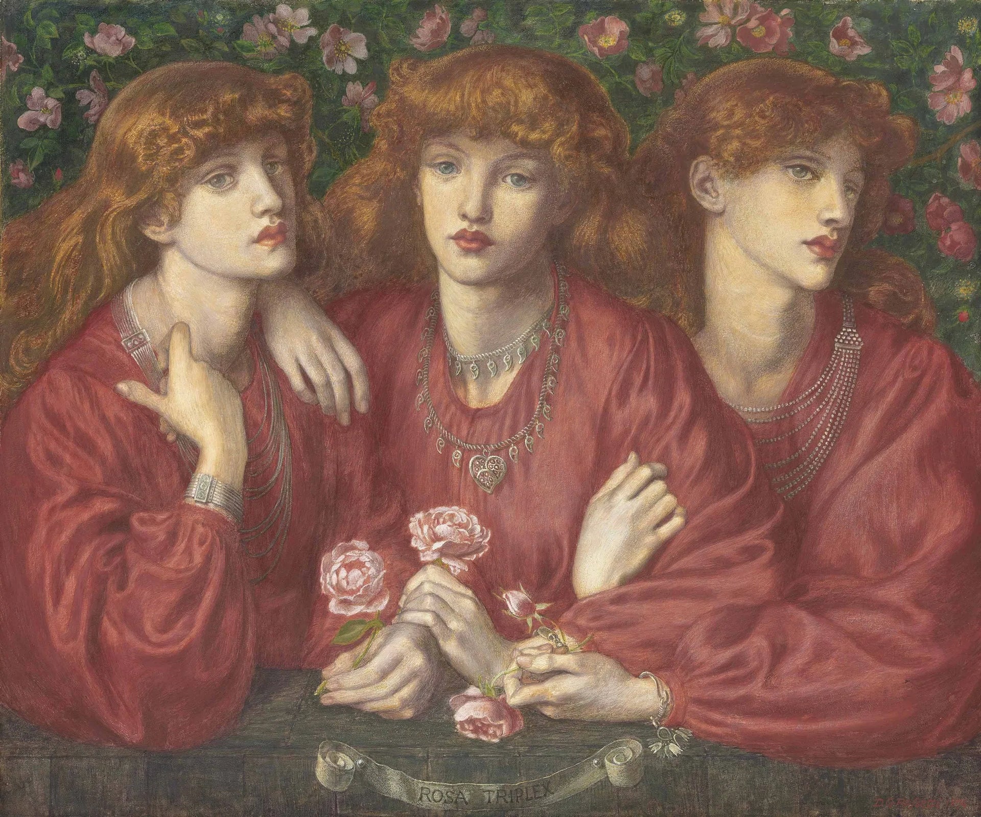 Rosa Triplex - Dante Gabriel Rossetti image 1 reproduction réalisée par Alpha Reproduction