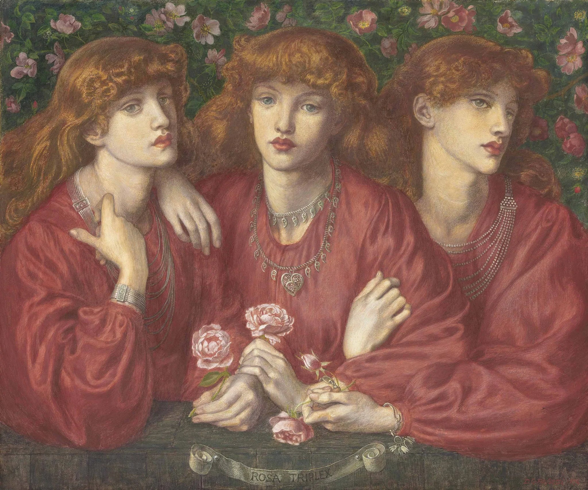 Rosa Triplex - Dante Gabriel Rossetti image 1 reproduction réalisée par Alpha Reproduction