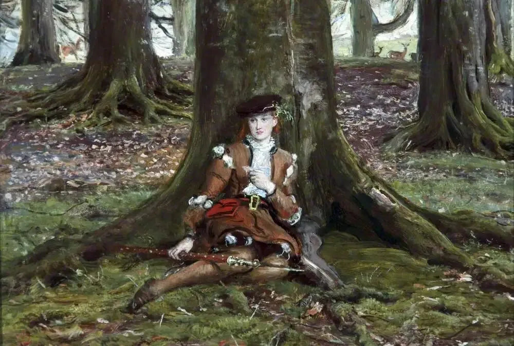 Rosalind dans la forêt - John Everett Millais image 1 copie peinte à la main à l’huile