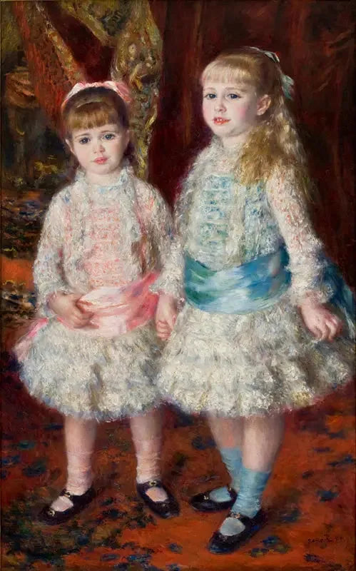 Rose et Bleue - Pierre-Auguste Renoir image 1 copie de tableau peinte à la main