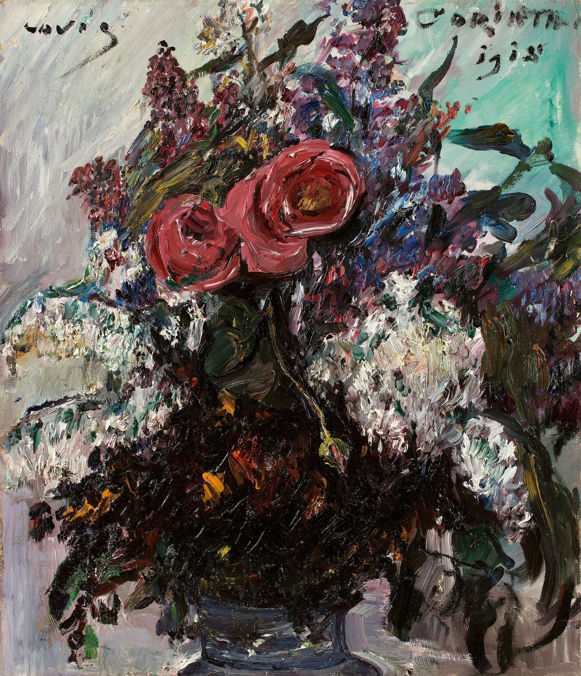 Rosen und Flieder - Lovis Corinth image 1 reproduction artisanale de tableau