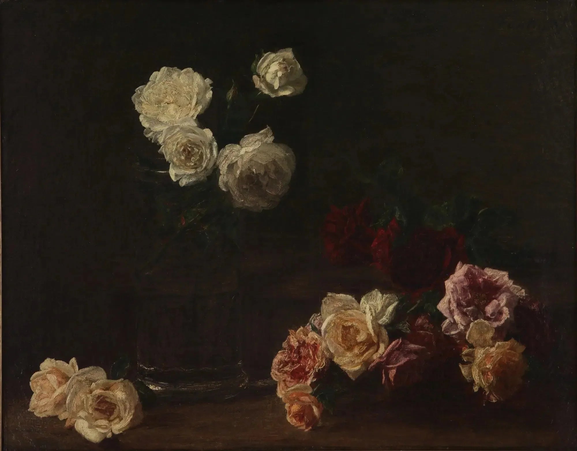 Roses blanches (Rosas blancas) - Henri Fantin-Latour image 1 reproduction réalisée par Alpha Reproduction