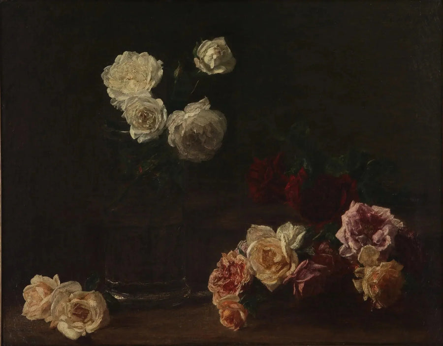Roses blanches (Rosas blancas) - Henri Fantin-Latour