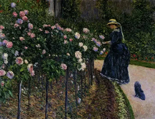 Roses dans le jardin au Petit Gennevilliers - Gustave Caillebotte