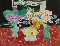 Roses de Noël et saxifrage - Henri Matisse image 1 tableau peint à l’huile sur toile