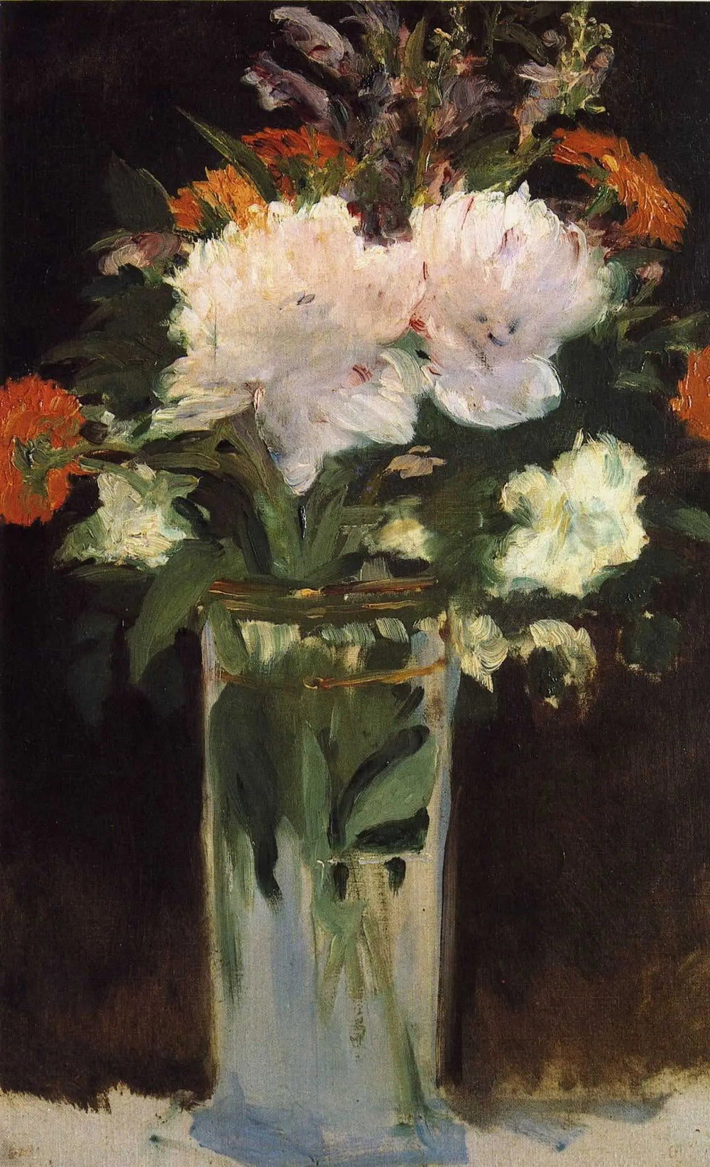 Roses et lilas - Édouard Manet image 1 reproduction artisanale de tableau