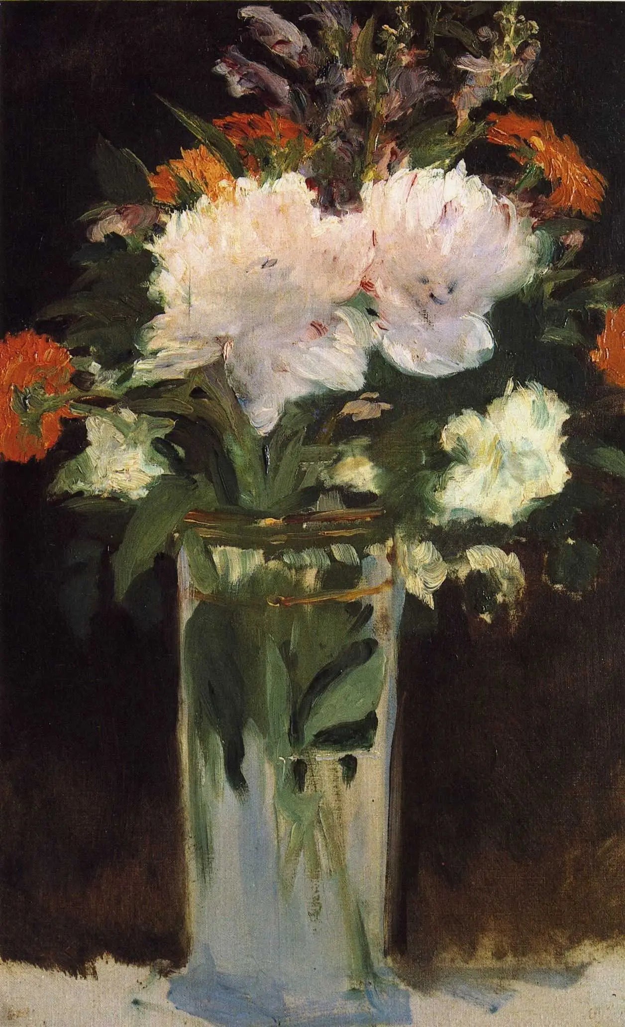 Roses et lilas - Édouard Manet image 1 reproduction artisanale de tableau