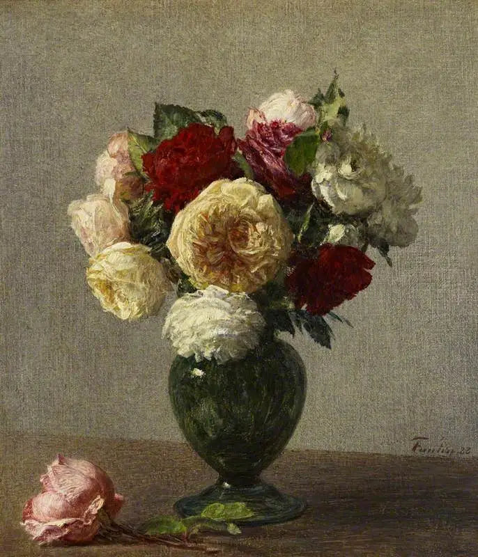 Roses - Henri Fantin-Latour image 1 copie de tableau peinte à la main