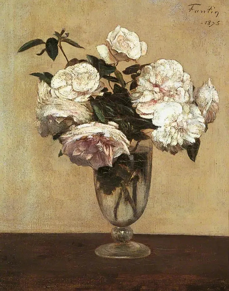 Roses roses - Henri Fantin-Latour image 1 reproduction de peinture à l’huile