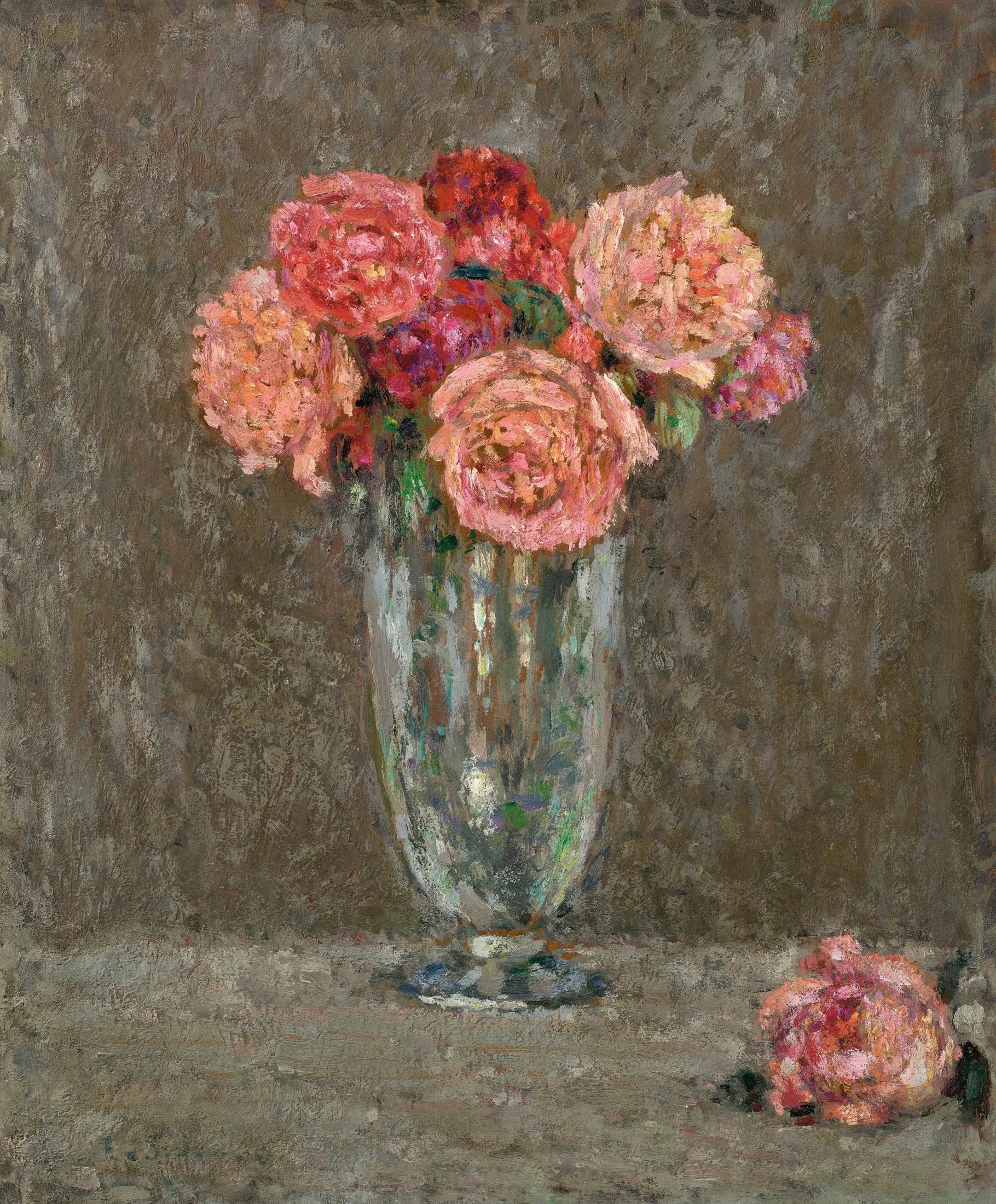 Roses - Henri Le Sidaner image 1 copie peinte à la main à l’huile