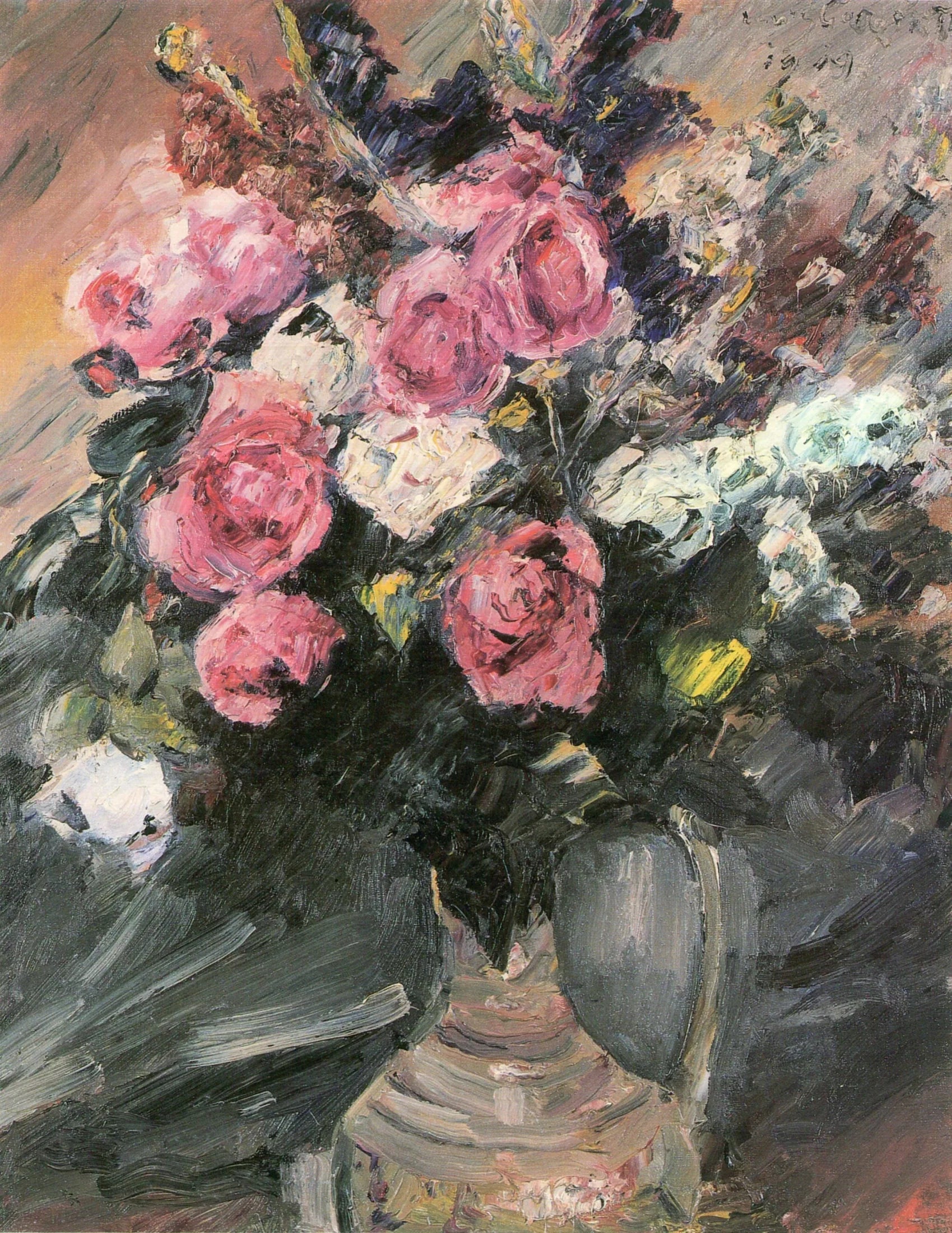Roses - Lovis Corinth image 1 reproduction d’œuvre d’art à l’huile