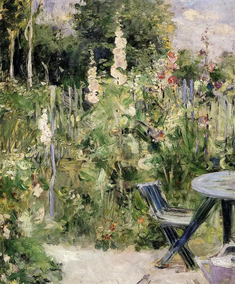 Roses trémières - Berthe Morisot